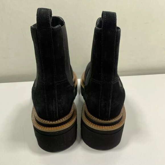 NEW DIBA TRUE Dubliner Chelsea Boot Size 7.5 Round Toe Platform Pull-On Suede - Picture 7 of 10